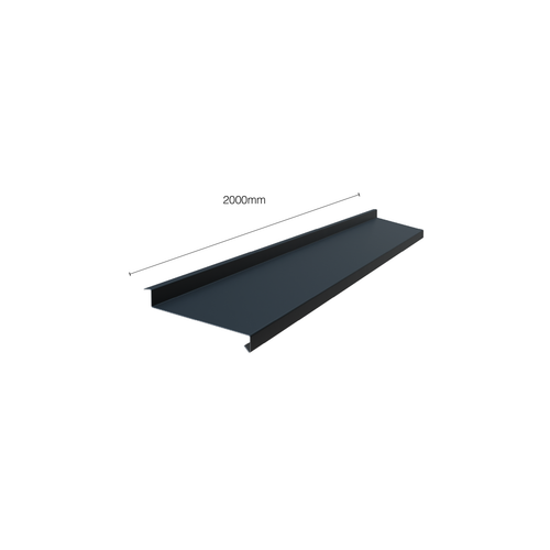 Fönsterbleck Profil 1 — 3D-rendering, 2000 mm, antracit RAL 7016