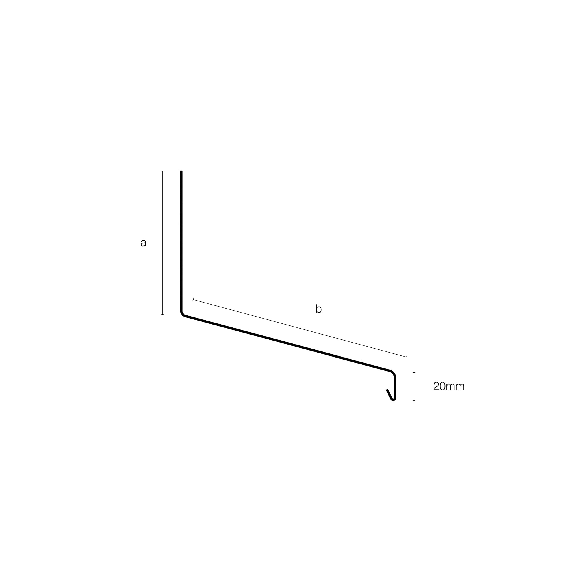 Plåtwebb – Sockelplat (profil)